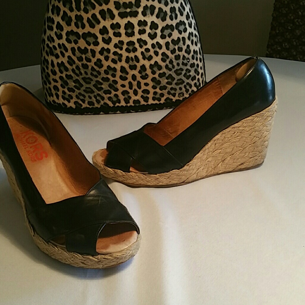 Michael Kors peep toe shoes