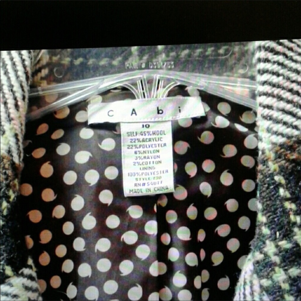 Cabi coat size 10, pink with brown tweed