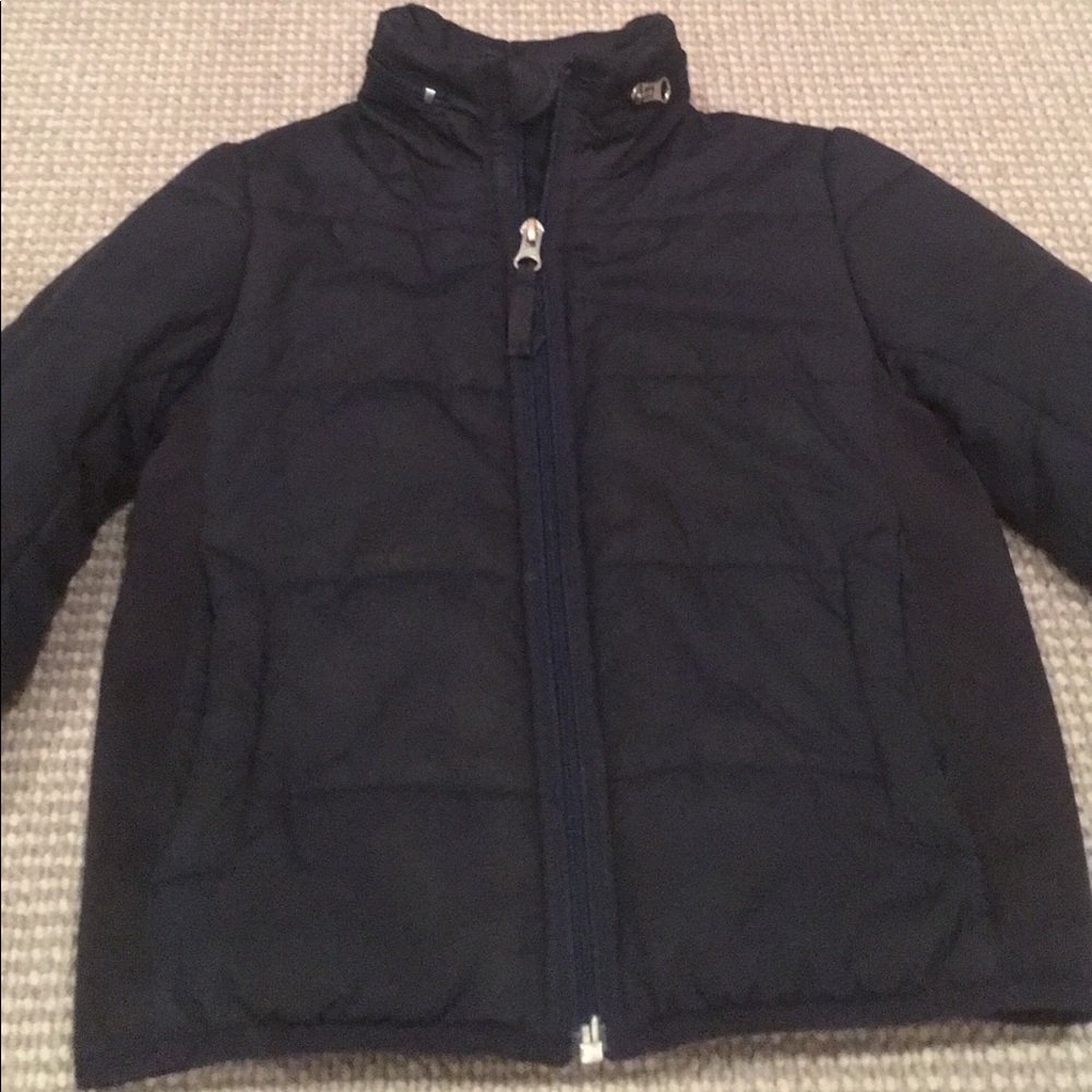 Crew cuts- Navy blue puffer jacket (size 4-5)