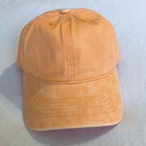 Acid wash orange dad hat