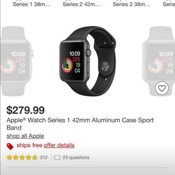 apple watch series 1 42mm sapphire crystal