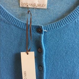 New Cynthia Rowley 100percent Cashmere sweater