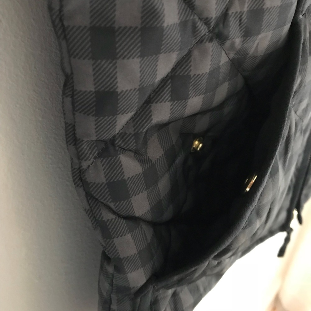 NWT J. Crew Black Grey Quilted Puffer Vest XS - Picture 6 of 8