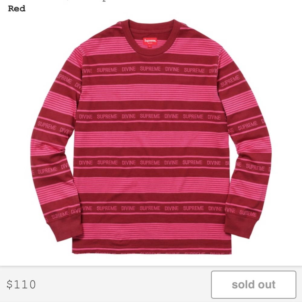 Supreme pink long sleeve