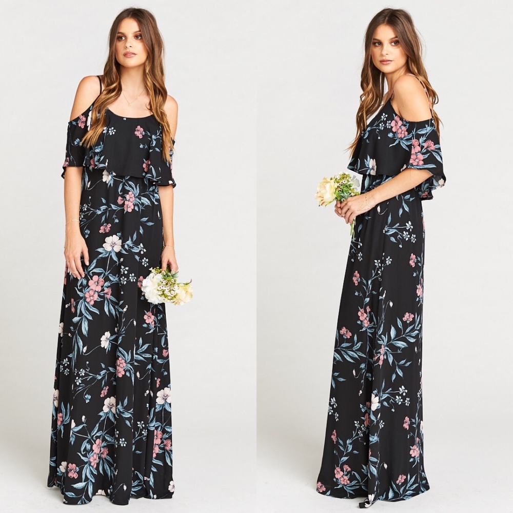 Show Me Your Mumu Caitlin Ruffle Floral Maxi Dress