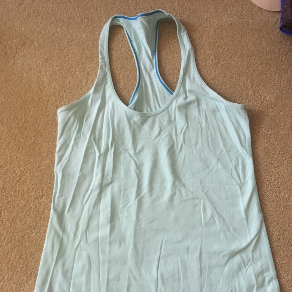 Lululemon Sea Green/Blue Cool Racerback Tank 10
