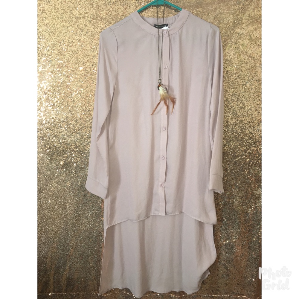 Long sleeve High low blouse