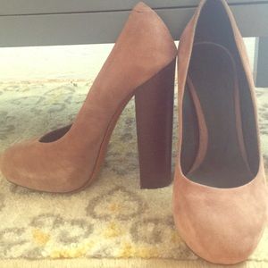 Brian Atwood stacked heels