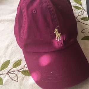 Maroon Polo Baseball Cap
