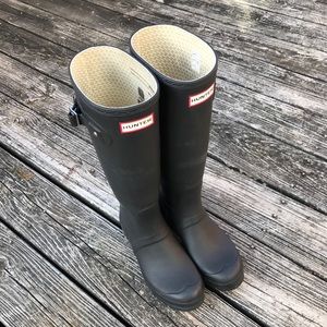 Tall Black Hunter Boots