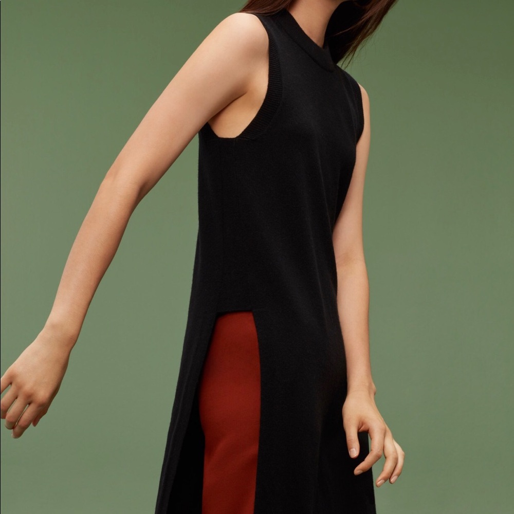 Aritzia sleeveless tunic sweater