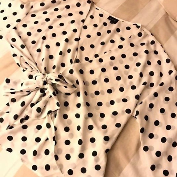 Women's Faux Wrap Blouse - Picture 2 of 5