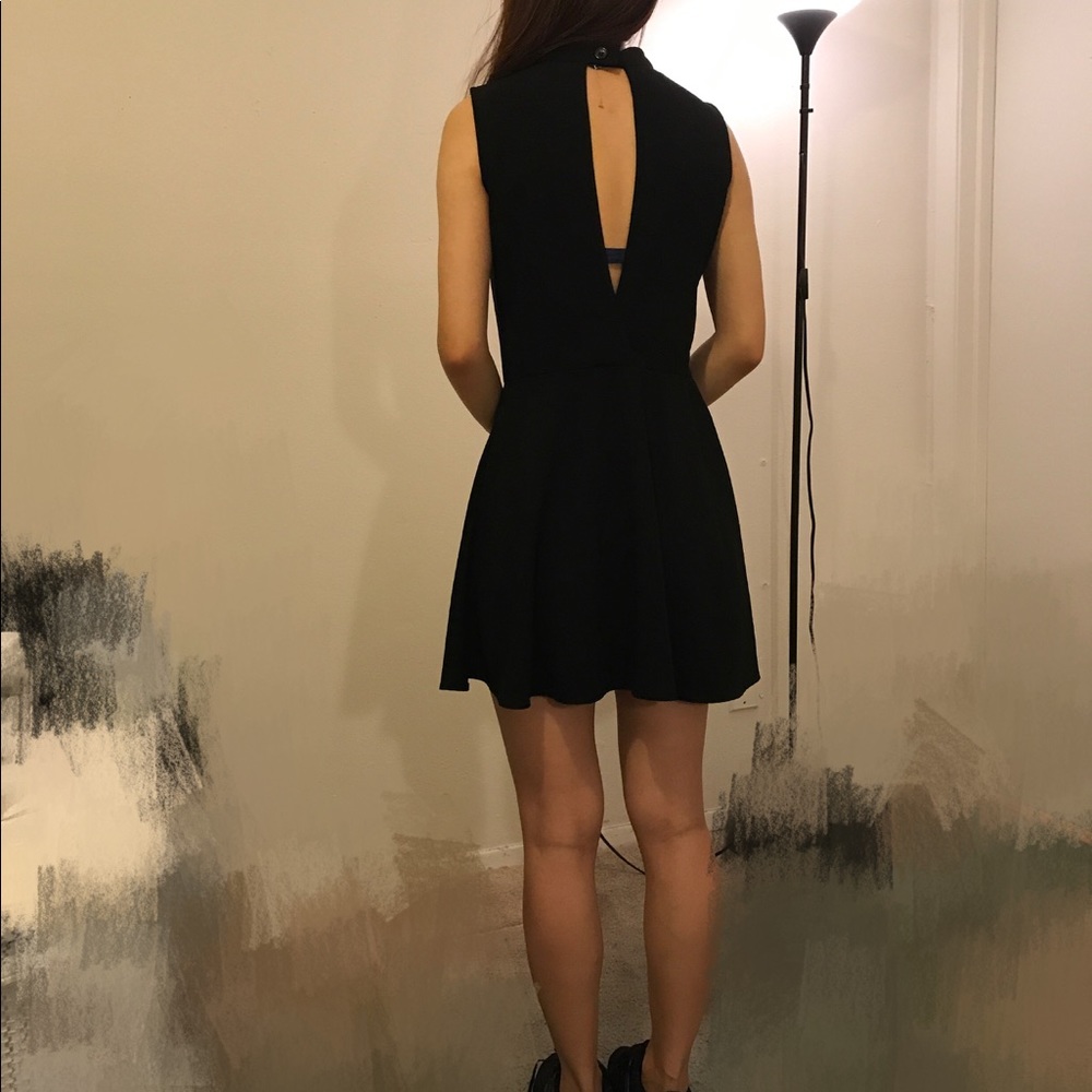 Black mini dress
