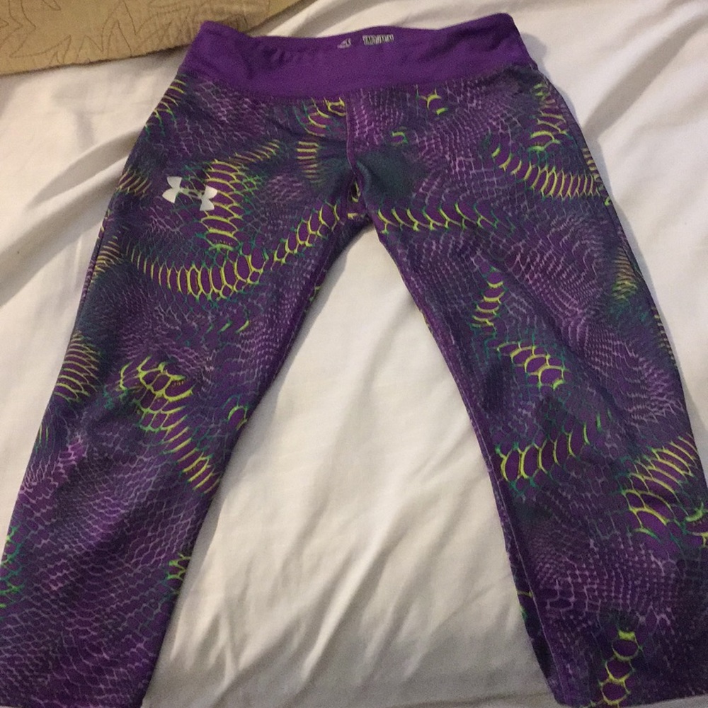 Multi color Under Armour girl leggings
