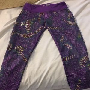 Multi color Under Armour girl leggings