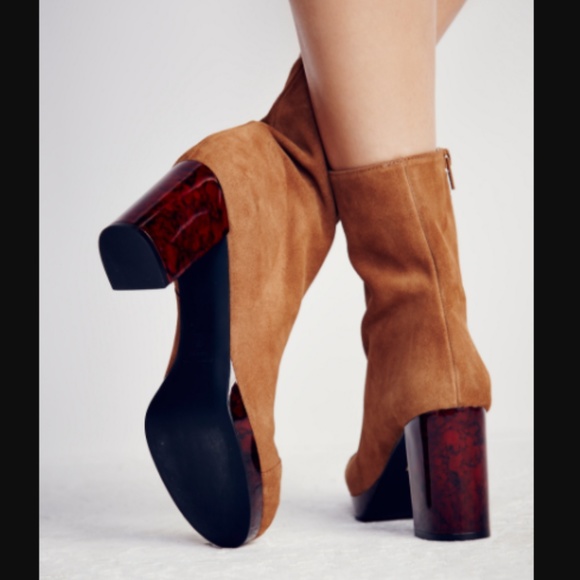 NWOT Free People Liquid Gold blatform bootie - Picture 3 of 7