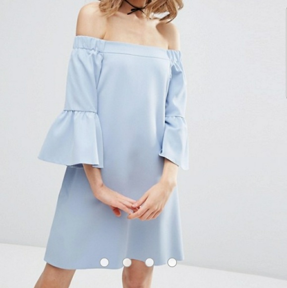 ASOS Dresses & Skirts - ASOS Off Shoulder Dress w/Fluted Sleeve | EUC | 6
