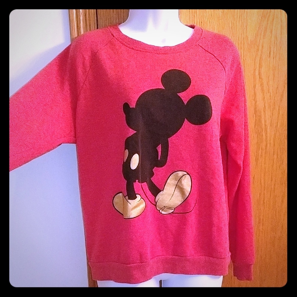 Red Disney Mickey Mouse long sleeve shirt