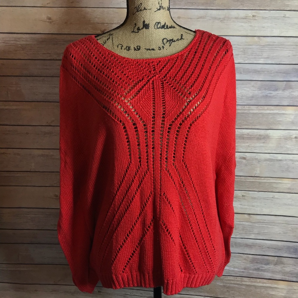 Chico’s poncho sweater Size 2💕