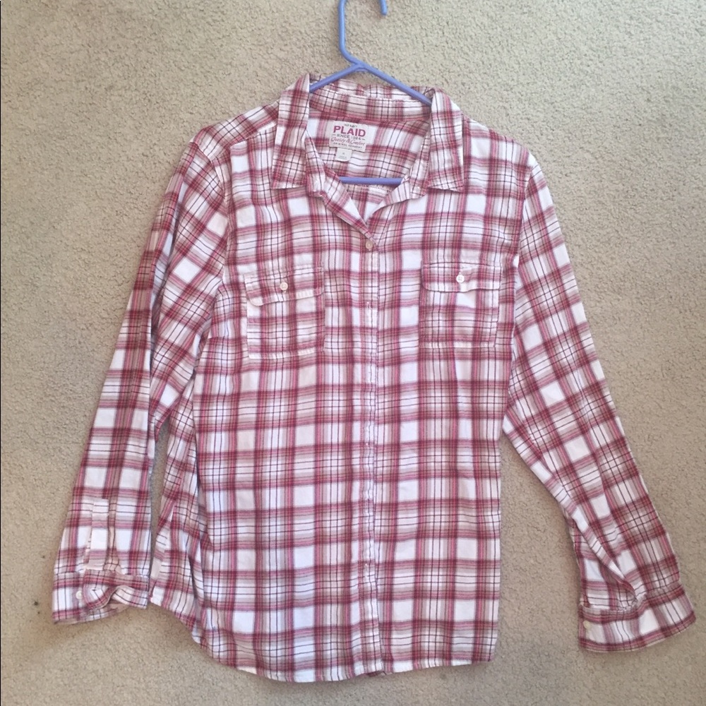 Red plaid shirt