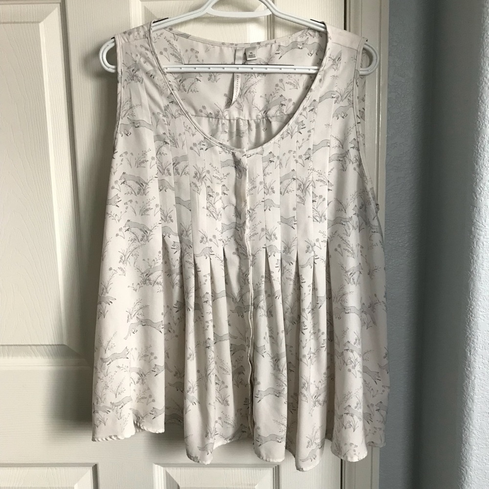 LC Lauren Conrad Floral Blouse