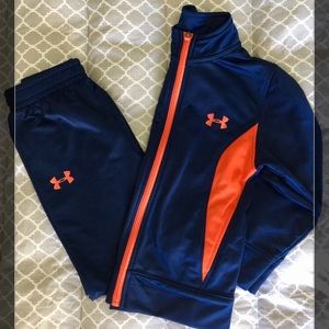 Boy’s Sz 6 Under Armour Sweat Suit/Track Suit EEUC