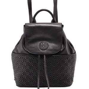 Sale❣️Tory Burch Marion Quilted Backpack Black