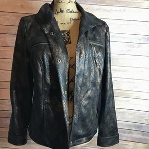 Chico’s Snake Print Jacket Size 1 💕