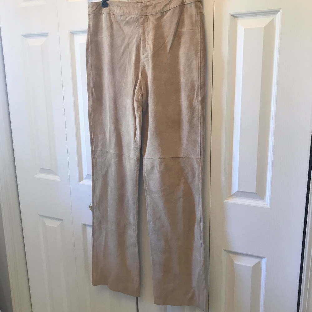 NWT NEW FRONTIER CAMEL SUEDE PANT SZ 10 - Picture 3 of 7