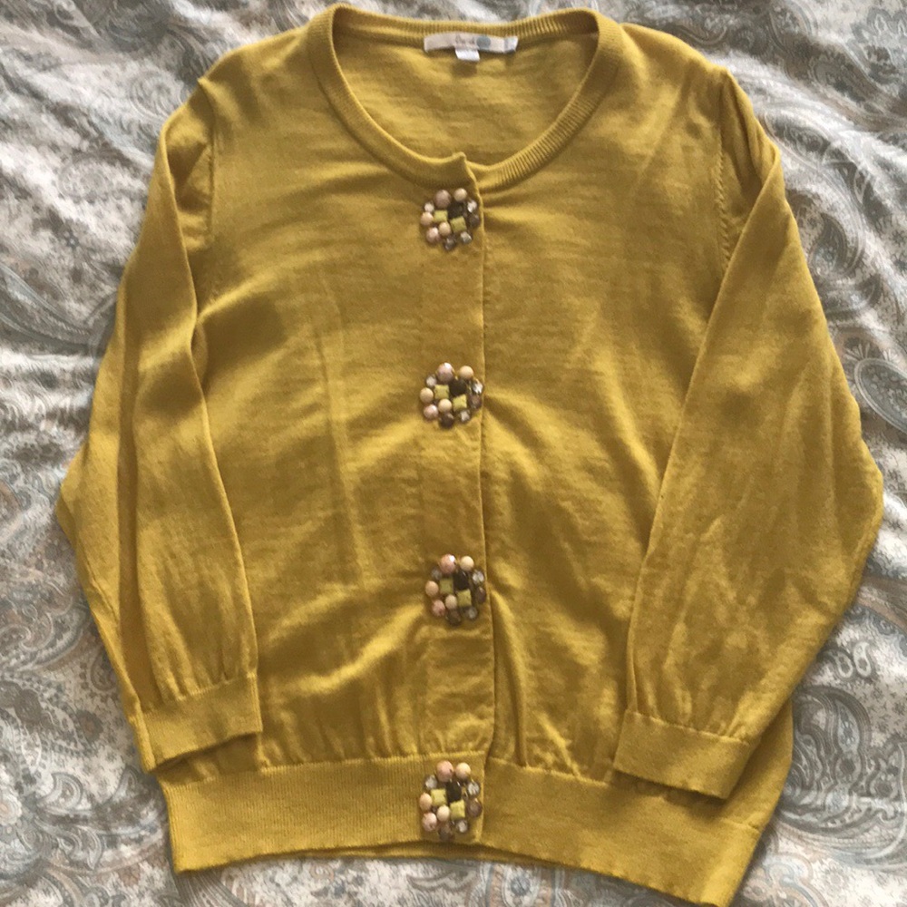 Boden Wool jeweled Cardigan, SZ 10 US/Medium