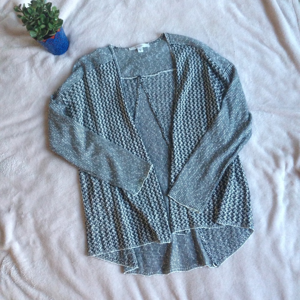 Marbled long open cardigan size medium