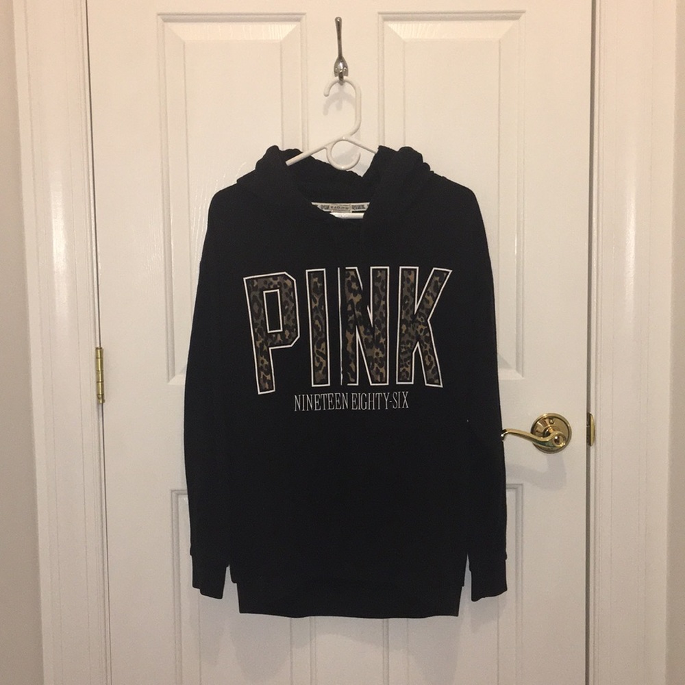 VS PINK Black Cheetah Hoodie