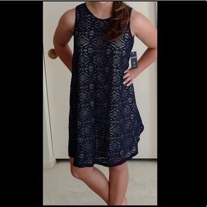 Zac & Rachel Navy Blue shift Dress