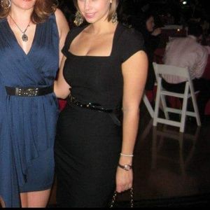 Modcloth Black wiggle dress