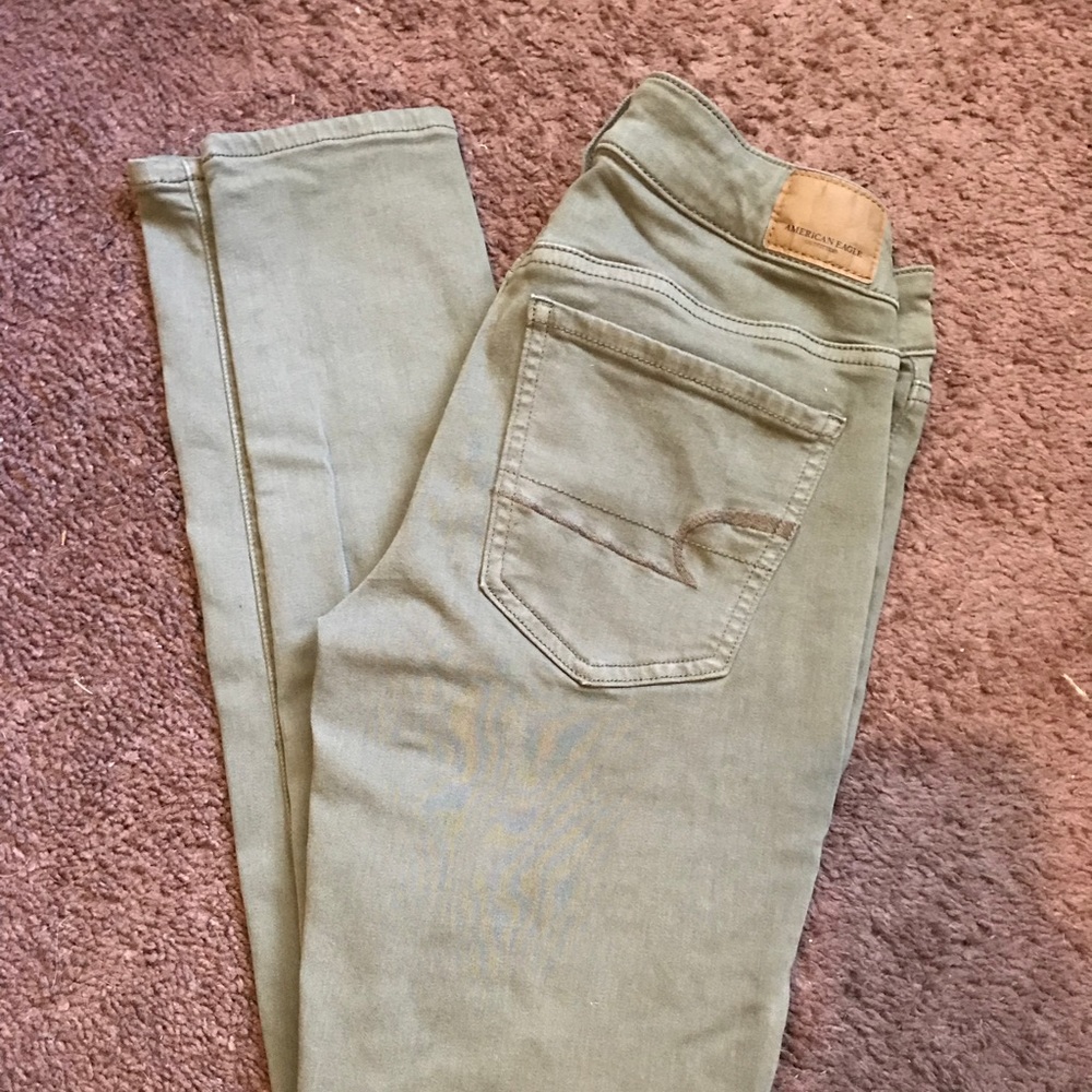 American Eagle Olive green Jeggings