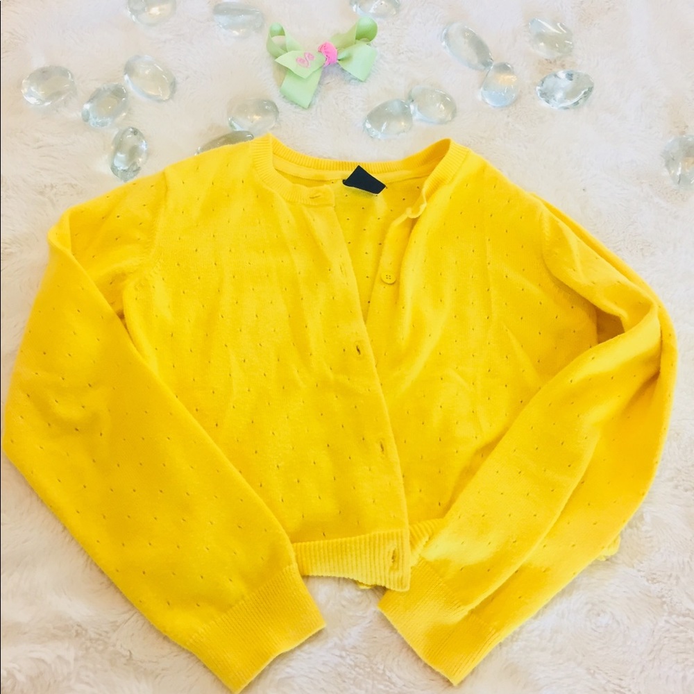 BabyGap Toddler Bright Yellow Cotton Cardigan