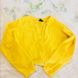 BabyGap Toddler Bright Yellow Cotton Cardigan