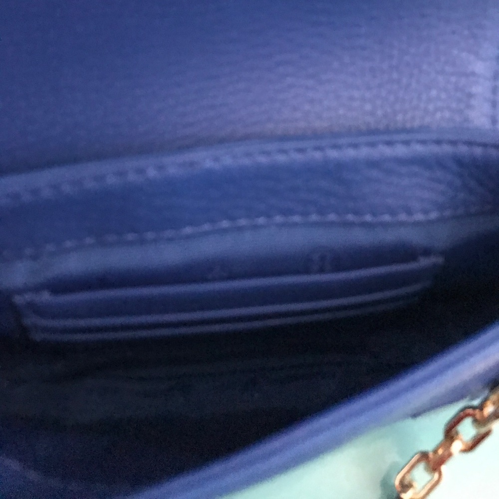 Tory Burch Britten Mini Bag Blondi Blue Crossbody - Picture 5 of 8