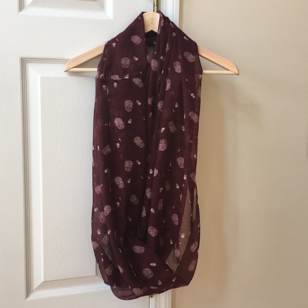 Sugar skull infinity scarf