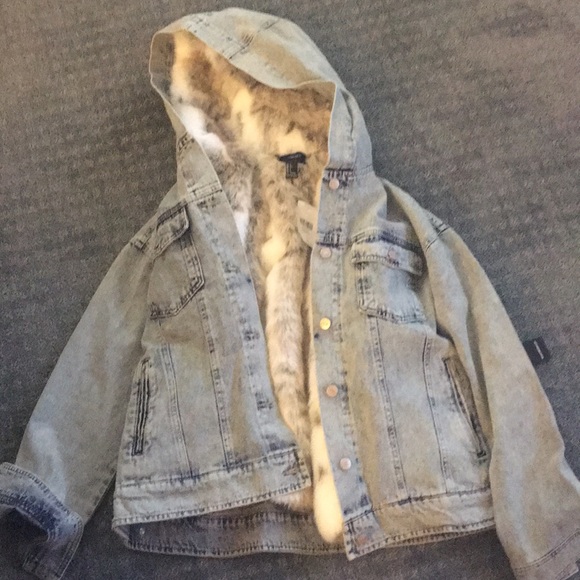 fur jean jacket forever 21