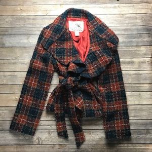Tabitha Anthropologie Womens Plaid Jacket 8