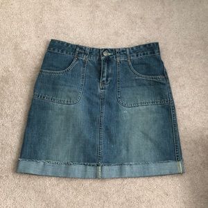 Old navy blue jean skirts