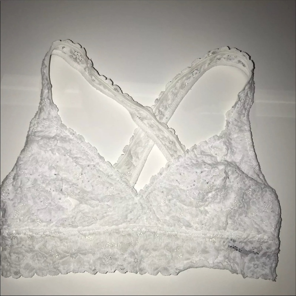 White aerie cross-bralette