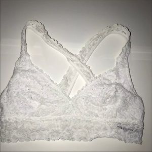 White aerie cross-bralette