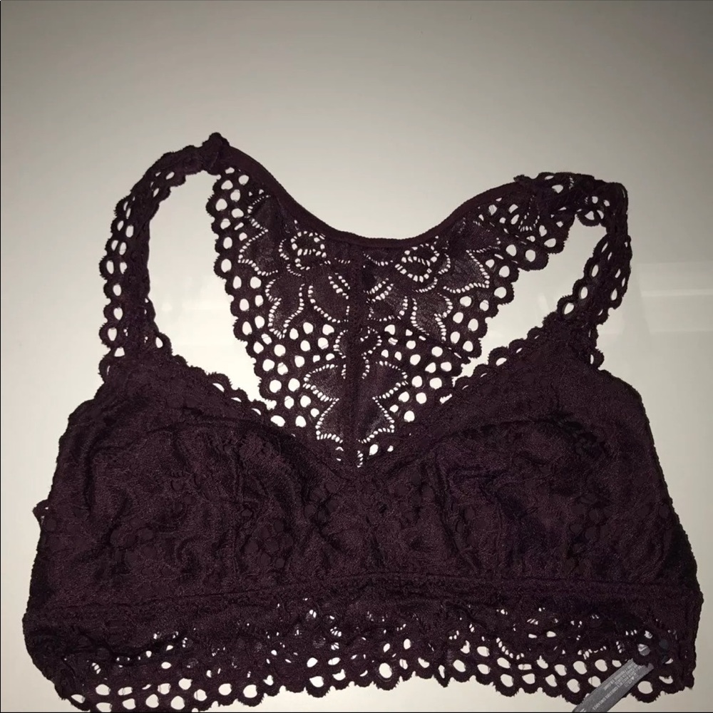 Maroon aerie Razorback bralette
