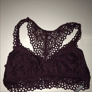 Maroon aerie Razorback bralette