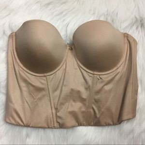 Betsey Johnson Nude Strapless Bra
