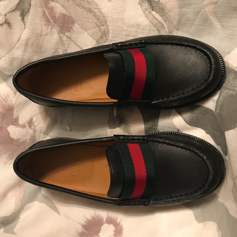 Gentle used children’s Authentic Gucci loafers