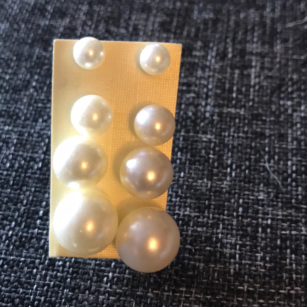 Faux Pearl Earrings