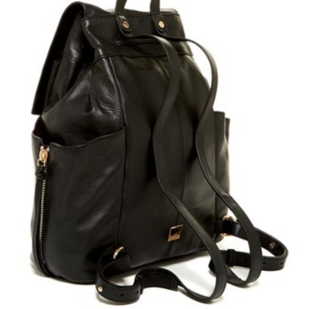 Kooba Margot Leather Backpack Black - Picture 2 of 8